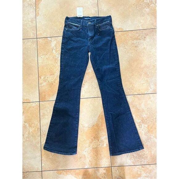 Anthropologie x Levi’s Made & Crafted Stem Flare Blue Jeans Mid-Rise 28 $198 - Picture 10 of 11